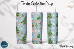 Christmas Tumbler Sublimation. 20oz Winter Tumbler Wraps PNG Product Image 2
