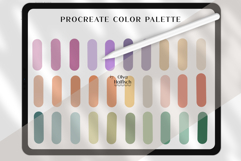 Soft Procreate Palette. Cute Light Muted Color Swatches Product Image 2