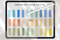 Coastal Procreate Palette. Summer Sea Color Swatches Product Image 2