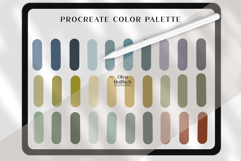 Muted Procreate Palette. Dusty Vintage Color Swatches Product Image 2