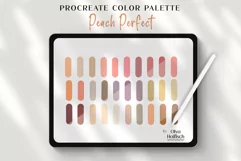 Peach Procreate Swatches. Soft Trendy Color of Year Palette Product Image 2