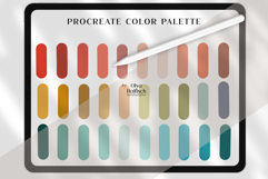 Bright Procreate Palette. Cute Retro Color Swatches Product Image 2