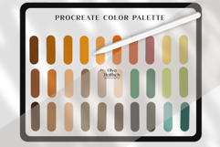 Cozy Procreate Palette. Natural Clay Brown Color Swatches Product Image 2