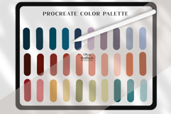 Modern Procreate Palette. Deep Rich Color Swatches Product Image 2