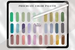 Fresh Procreate Palette. Modern Cool Colors Swatches Product Image 2