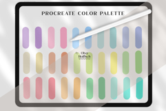 Soft Procreate Palette. Cute Pastel Color Swatches Product Image 2