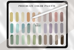 Soft Procreate Palette. Muted Earthy Color Swatches Product Image 2