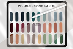 Dark Procreate Palette. Deep Gloomy Procreate Swatches Product Image 2