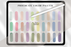 Pastel Procreate Swatches. Soft Muted Color Palette Product Image 2