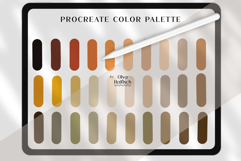 Autumn Procreate Palette. Warm Earthy Color Swatches Product Image 2