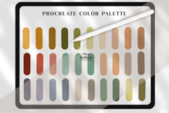 Soft Rustic Procreate Palette. Muted Nature Color Swatches Product Image 2