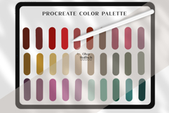 Dark Procreate Palette. Deep Rich Vintage Color Swatches Product Image 2