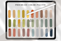 Autumn Procreate Palette. Bright Fall Color Swatches Product Image 2