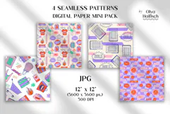 Shopping Seamless Patterns. Sale Promotion Digital Papers Product Image 2