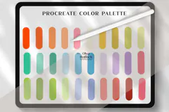 Bright Cute Procreate Palette. Cheerful Color Swatches Product Image 2