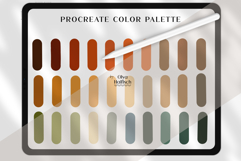 Autumn Procreate Palette. Warm Vintage Color Swatches Product Image 2