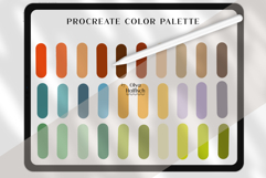 Autumn Procreate Palette. Bright Natural Color Swatches Product Image 2