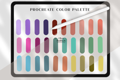Bright Procreate Palette. Vibrant Neon Color Swatches Product Image 2