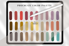 Natural Procreate Color Palette. Vintage Color Swatches Product Image 2