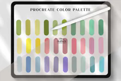 Light Procreate Palette. Fresh Bright Color Swatches Product Image 2