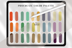 Modern Procreate Palette. Bright Natural Color Swatches Product Image 2