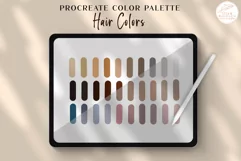 Hair Procreate Swatches. Natural & Dyed Hair Color Palette Product Image 2