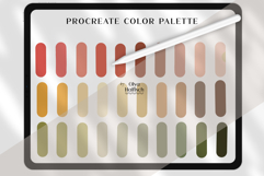 Soft Boho Procreate Palette. Muted Nature Color Swatches Product Image 2