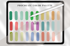 Vibrant Procreate Palette. Bright Cheerful Color Swatches Product Image 2