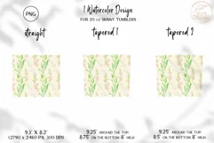 Floral Tumbler Sublimation. 20oz Spring Tumbler Wrap PNG Product Image 2