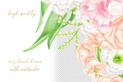 Watercolor Wedding Bundle. Floral Clipart, Wedding Arch PNG Product Image 9