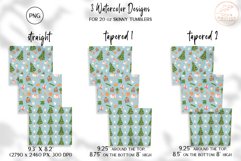 Christmas Tumbler Sublimation. 20oz Winter Tumbler Wraps PNG Product Image 3