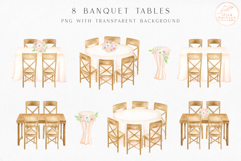 Watercolor Wedding Bundle. Floral Clipart, Wedding Arch PNG Product Image 8