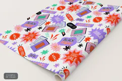Black Friday Sale Promotion Seamless Patterns Product Image 3