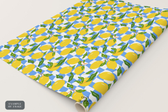 Summer Lemon Digital Papers. Mediterranean Seamless Patterns Product Image 3