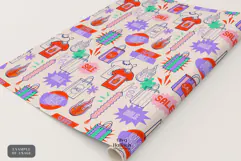 Shopping Seamless Patterns. Sale Promotion Digital Papers Product Image 3