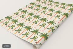 Palm Trees Digital Papers. Summer Beach Seamless Patterns Product Image 3