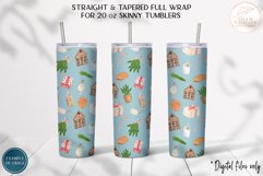 Christmas Tumbler Sublimation. 20oz Winter Tumbler Wraps PNG Product Image 4