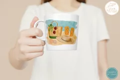 Beach Fashion Sublimation. Watercolor Summer Vacation PNG Product Image 2