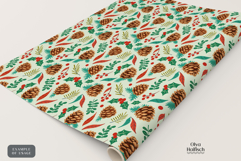 Winter Botanical Digital Paper. Christmas Seamless Pattern Product Image 3