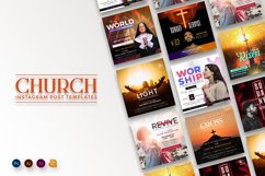 Church Social Media Instagram Posts Template Product Image 1