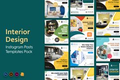 Interior Design Social Media Instagram Post Templates Product Image 1