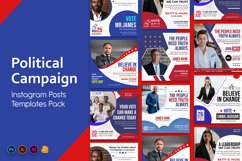 Political Campaign Social Media Instagram Post Templates Product Image 1