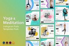 Yoga and Meditation Social Media Instagram Post Templates Product Image 1