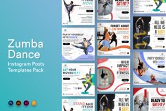 Zumba Dance Social Media Instagram Post Templates Product Image 1
