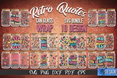Glass Can Wrap SVG | Retro Wrap SVG | Glass Can Bundle vol.8 Product Image 1