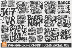 Ballet Quotes svg bundle cut file | Dance mom dad ballet svg Product Image 1