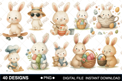 Easter Bunny Baby Shower Clipart Product Image 3