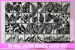 130 Modern Wall Art Bundle SVG I Botanical Laser Cut Wall Product Image 3
