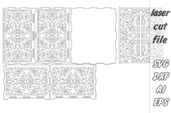 Wedding BUNDLE|Gift card box|Wishes|Laser Cut| SVG Product Image 7