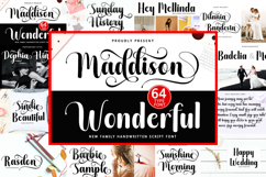 Maddison Wonderful - Family Font In 64 Type Product Image 1